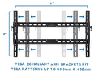 Mount-It! TV Wall Mount Bracket for Flat Screen, Tilt and Low Profile (MI-1121)