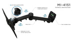 Mount-It! Full Motion TV Wall Mount Bracket for 13" to 42" Flat Screen Displays (MI-4151)