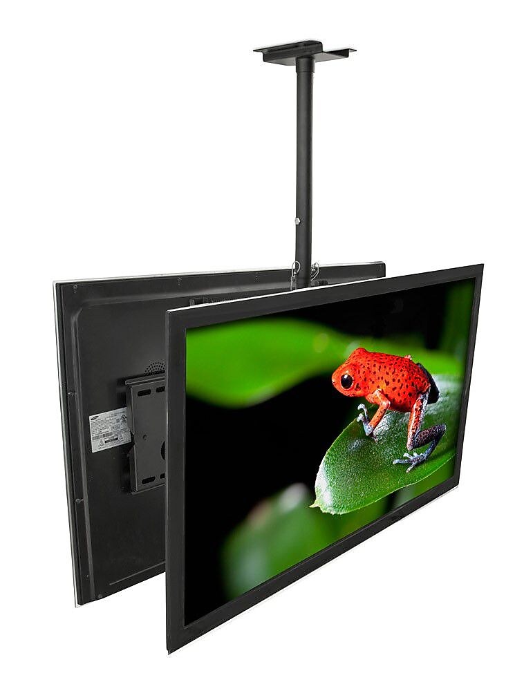 Mount-It! Dual TV Ceiling Mount, Full Motion Mount for 32" to 75" Flat Screen TVs (MI-502B)