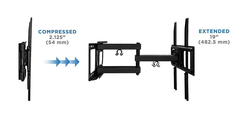 Mount-It! Swivel TV Wall Mount for 32" to 55" Flat Screen TVs with Tilt (MI-3990)