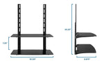 Mount-It! TV Wall Mount Bracket Components Shelf (MI-8402)