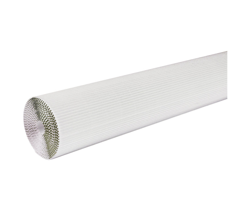 Pacon Corobuff 48" x 300" Corrugated Paper Roll, White (0011011)