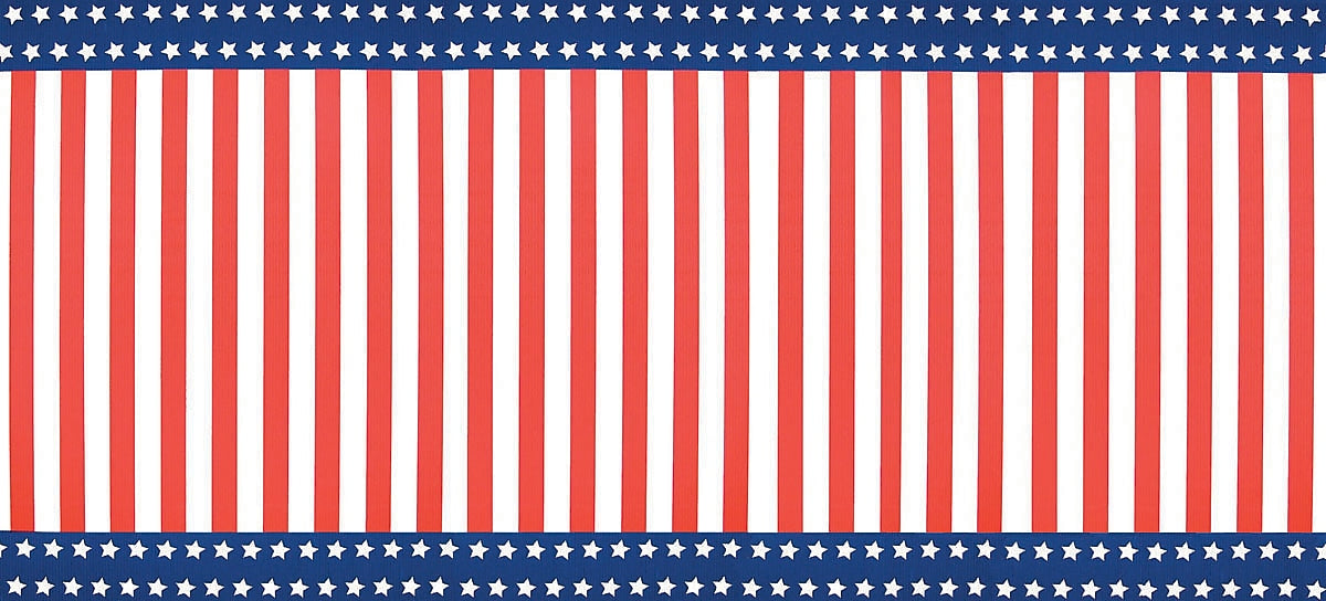 Pacon Corobuff 48" x 300" Corrugated Paper Roll, Stars & Stripes (0019841)