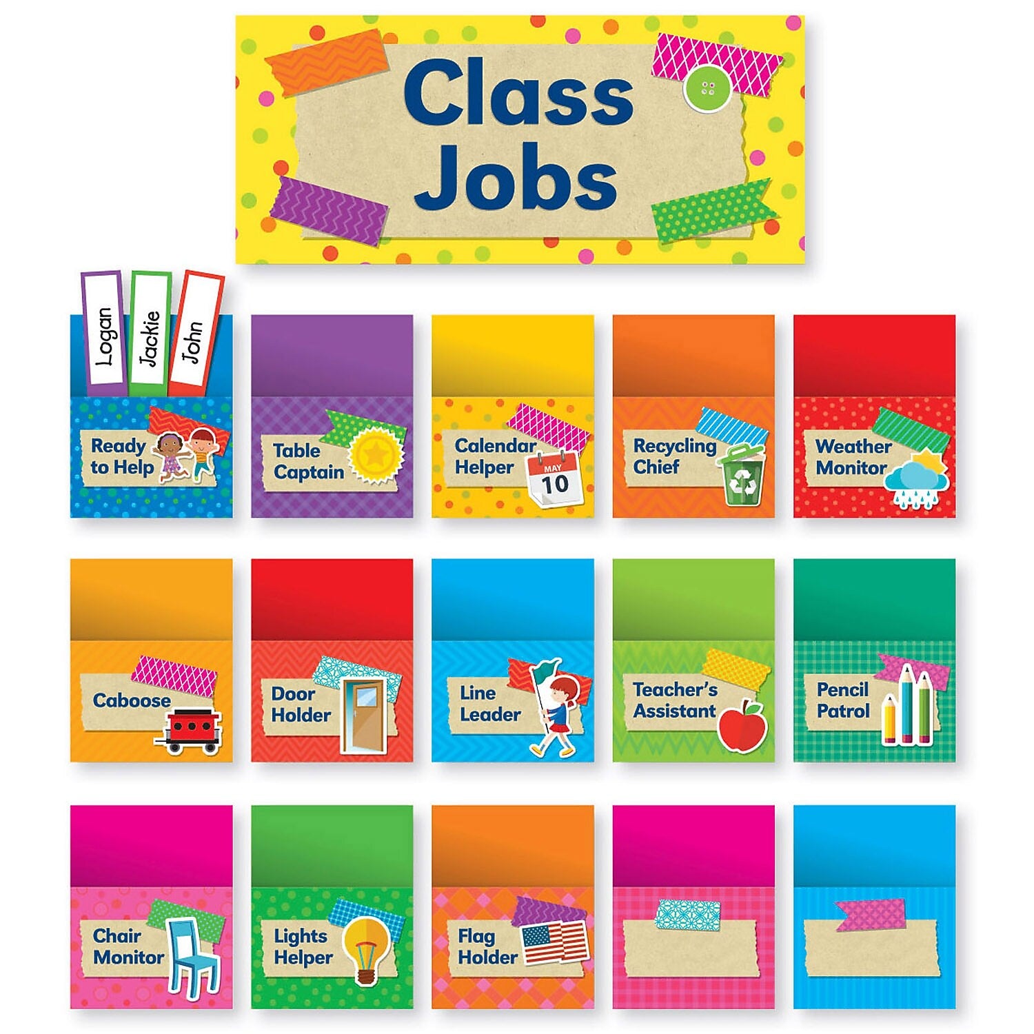Scholastic Tape It Up! Class Jobs Bulletin Board (SC-812782)
