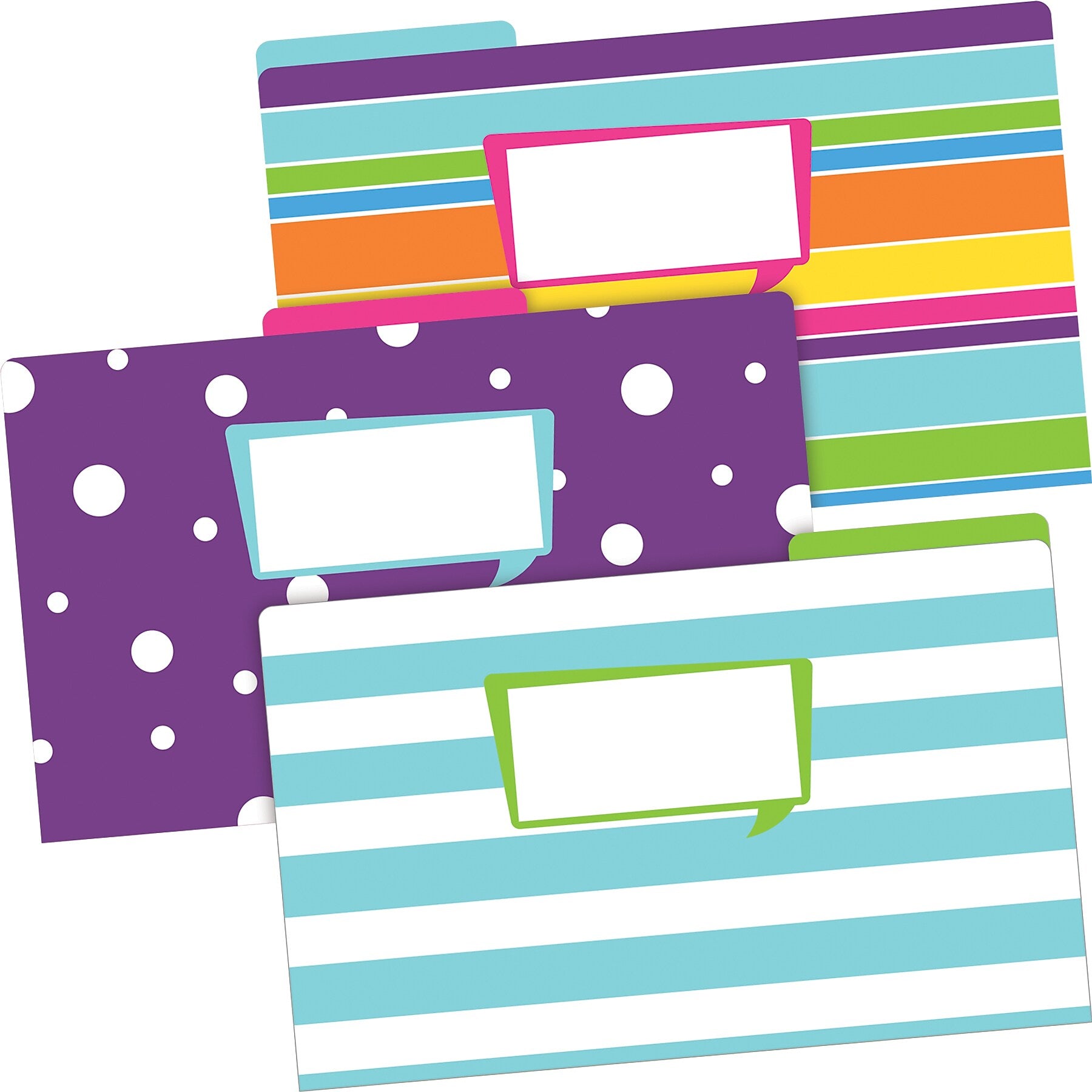 Barker Creek Happy File Folder, 1/3-Cut Tab, Legal Size, Multicolor, 18/Set (BC3907)