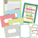 Barker Creek Chevron File Folder Office Set, Assorted, 109/Set (BC6003)