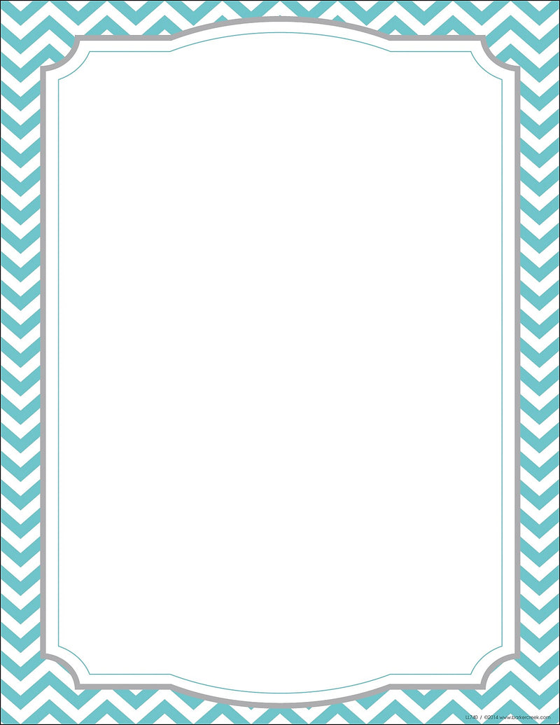 Barker Creek Chevron File Folder Office Set, Assorted, 109/Set (BC6003)
