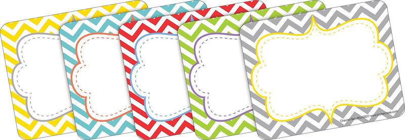 Barker Creek Chevron File Folder Office Set, Assorted, 109/Set (BC6003)