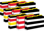 Barker Creek Buffalo Plaid & Wide Stripes File Folder, 1/3-Cut Tab, Legal Size, Multicolor, 27/Set (BC3902)