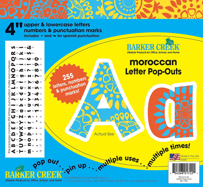 Barker Creek Moroccan Designer Classroom Set, 479 Pieces/Set (BC3566)