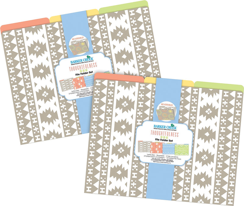 Barker Creek Thoughtfulness File Folder, Assorted, 24/Set (BC3876)