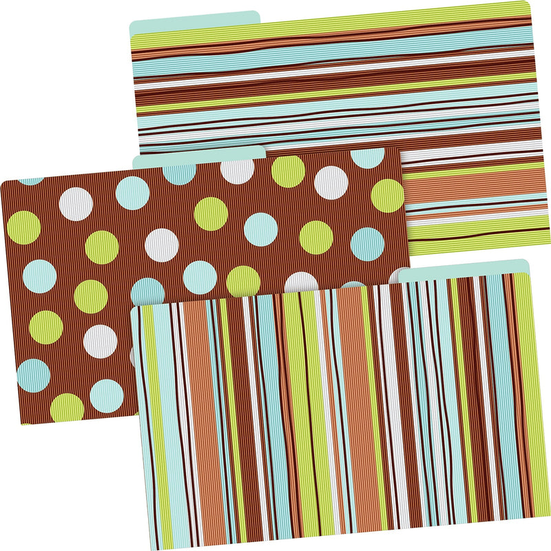 Barker Creek Ribbon by the Yard File Folder, 1/3-Cut Tab, Legal Size, Multicolor, 18/Set (BC3910)