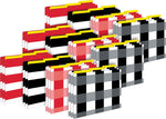 Barker Creek Buffalo Plaid & Wide Stripes File Folder, 1/3-Cut Tab, Letter Size, Multicolor, 36/Set (BC3936)
