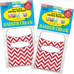 Barker Creek Chevron Peel & Stick Library Pockets, 5.125" x 3.5", 60/Set (BC3837)