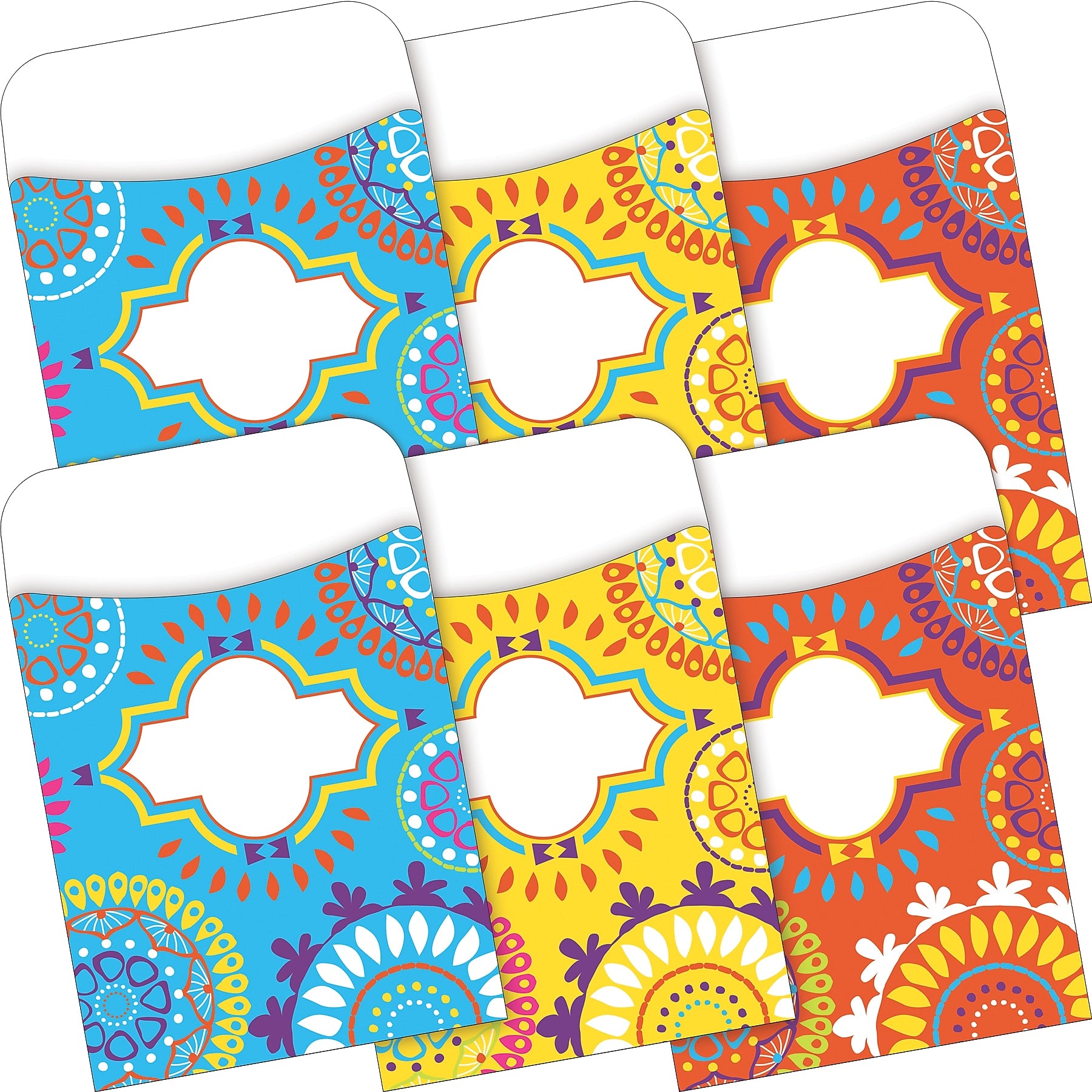 Barker Creek Moroccan Library Library Pockets, 5.125" x 3.5", 60/Set (BC3841)