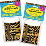 Barker Creek Tiger Library Library Pockets, 5.125" x 3.5", 60/Set (BC3826)