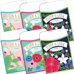 Barker Creek Petals & Prickles Peel & Stick Library Pockets, 5.125" x 3.5", 60/Set (BC3900)