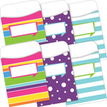 Barker Creek Happy Peel & Stick Library Pockets, 5.125" x 3.5", 60/Set (BC3839)