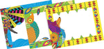 Barker Creek Self-adhesive Bohemian Animals School Name Tags, 12" x 3.5", 81/Set (BC3993)