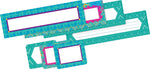 Barker Creek Self-adhesive Bohemian School Name Tags, 12" x 3.5", 81/Set (BC3989)