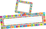 Barker Creek Self-adhesive Retro School Name Tags, 12" x 3.5", 81/Set (BC3972)