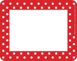 Barker Creek Self-adhesive Dots School Name Tags, 2.75" x 3.5", 90/Set (BC1550)
