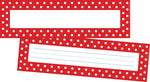 Barker Creek Dots School Name Plates, 12" x 3.5", 72/Set (BC1450)