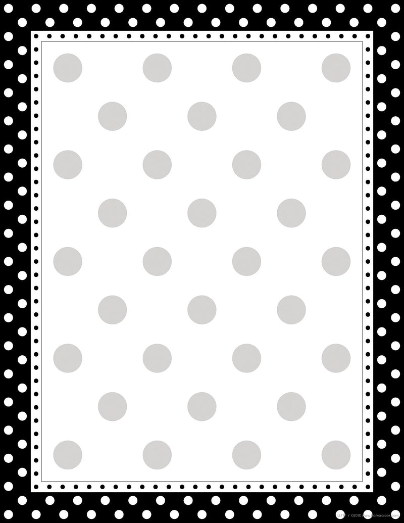 Barker Creek Dots Computer Paper, 8.5" x 11", 60 lbs., Assorted Colors, 100 Sheets/Pack (BC3556)