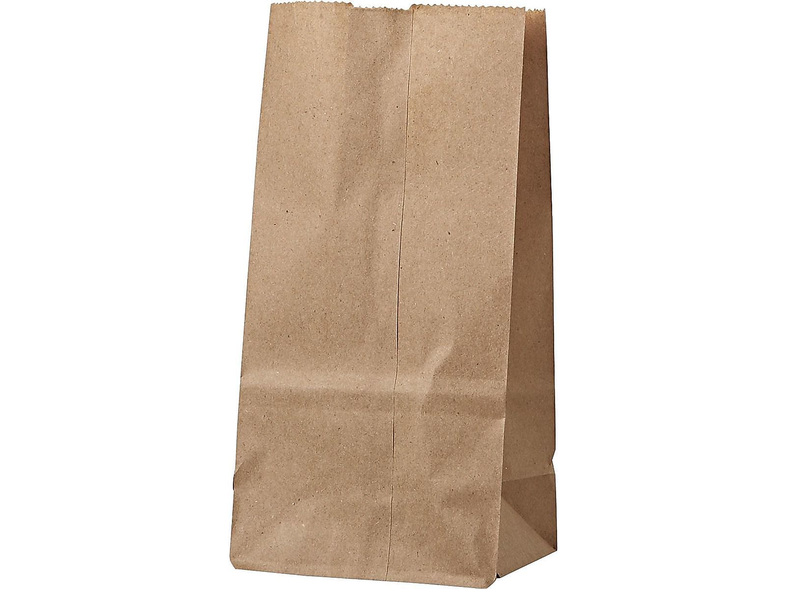 Duro 8.12"H x 4.06"W x 2.68"D Paper Food Bags, Brown, 500/Bundle (BAGGK2500)