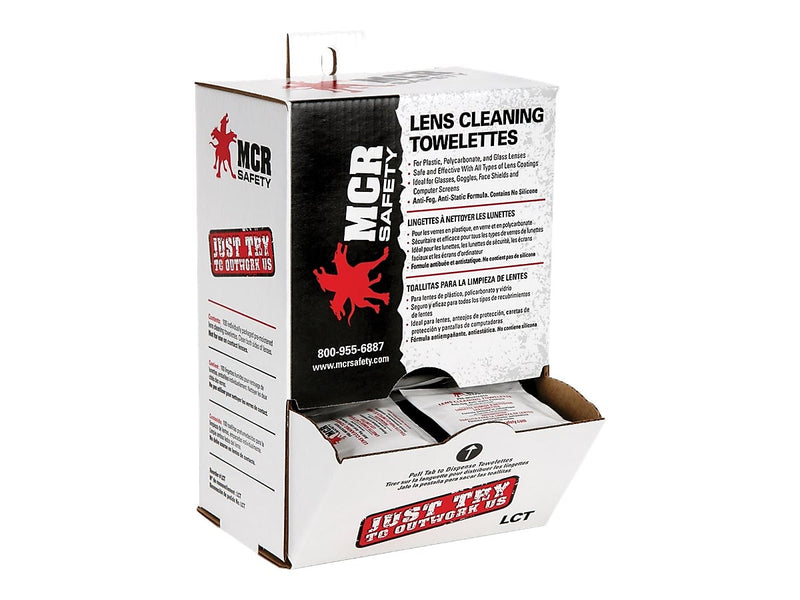 MCR Safety Lens Cleaning Wipes, 100/Box (LCT)
