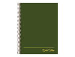 Ampad Gold Fibre Subject Notebooks, 7.25" x 9.5", Cornell, 84 Sheets, Green (20-816)
