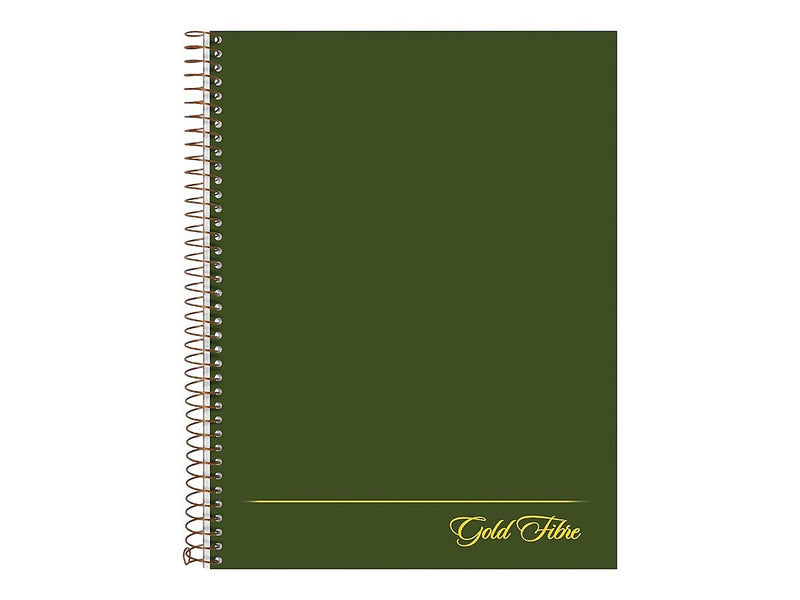 Ampad Gold Fibre Subject Notebooks, 7.25" x 9.5", Cornell, 84 Sheets, Green (20-816)