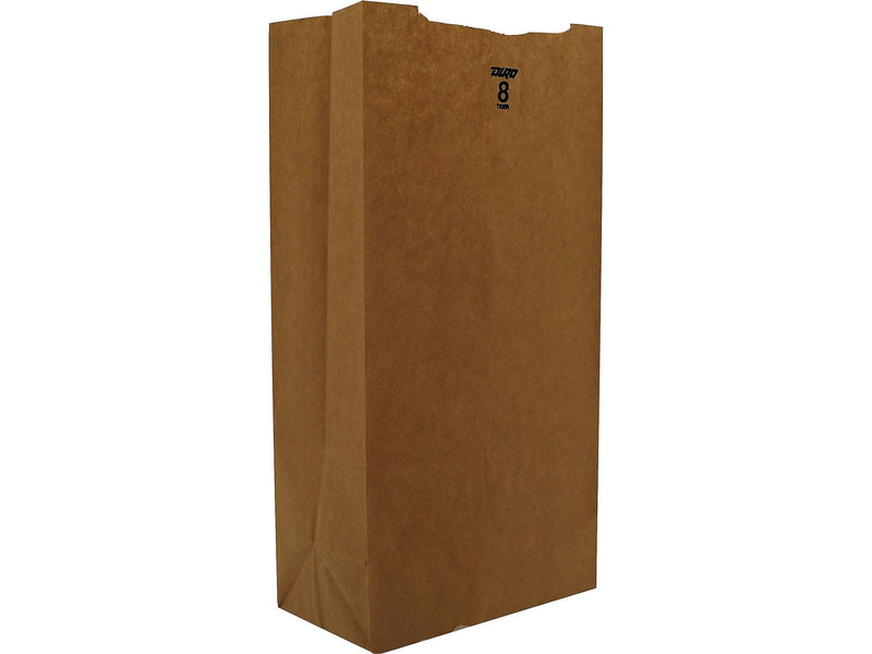 Duro 12.44"H x 6.13"W x 4.17"D Kraft Paper Food Bags, Brown, 500/Carton (BAGGK8500)