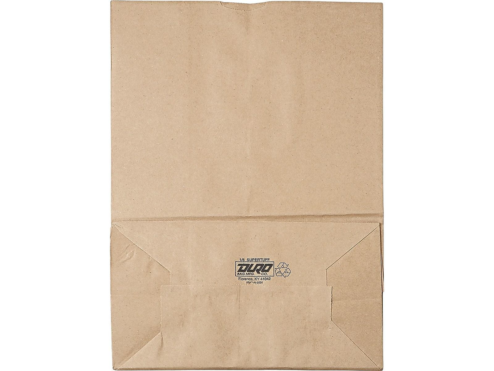 Ross & Wallace 17"H x 12"W x 7"D Paper Food Bags, Brown, 400/Bundle (BAGSK1675)