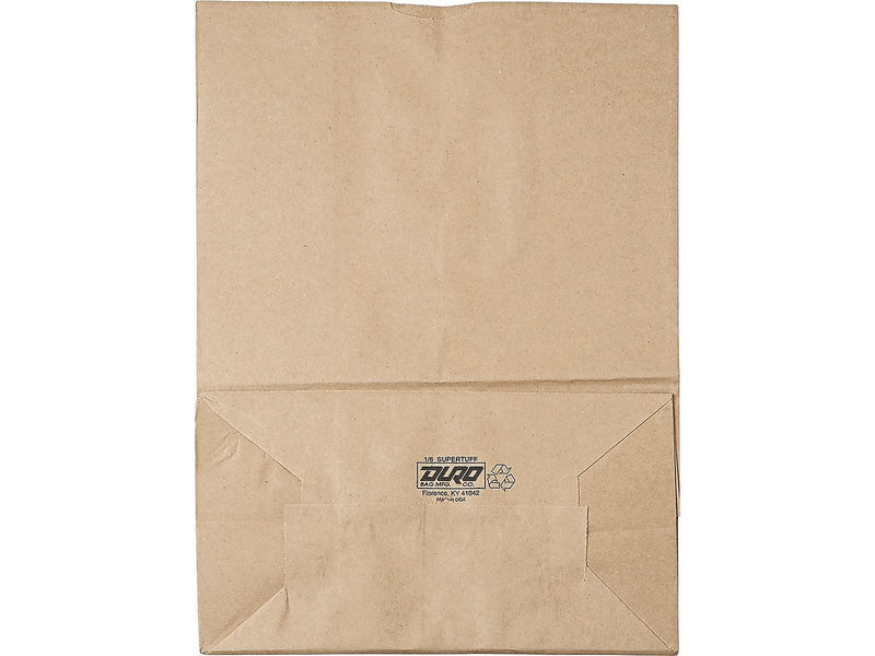 Ross & Wallace 17"H x 12"W x 7"D Paper Food Bags, Brown, 400/Bundle (BAGSK1675)
