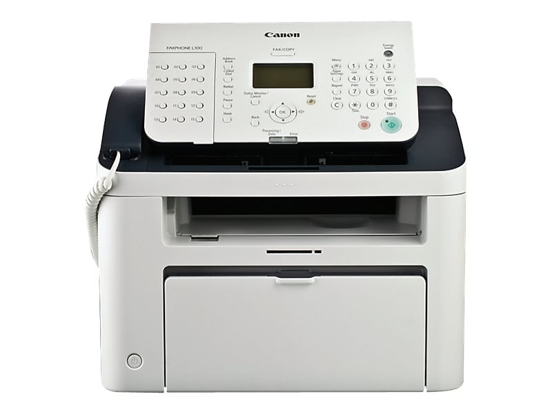 Canon FAXPHONE L100 Laser Fax Machine, White/Black (5258B001AA)