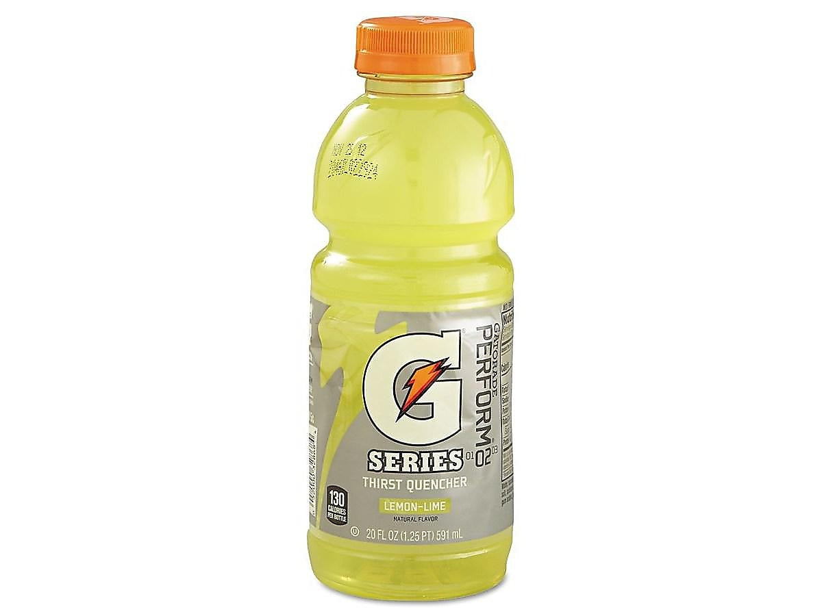 Gatorade Thirst Quencher Lemon Lime Liquid Sports Drinks, 20 Fl. oz., 24/Carton (32868)