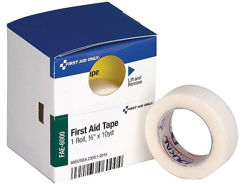 First Aid Only Refill First Aid Tape, 1/2" x 10 Yards, White (FAE-6000)