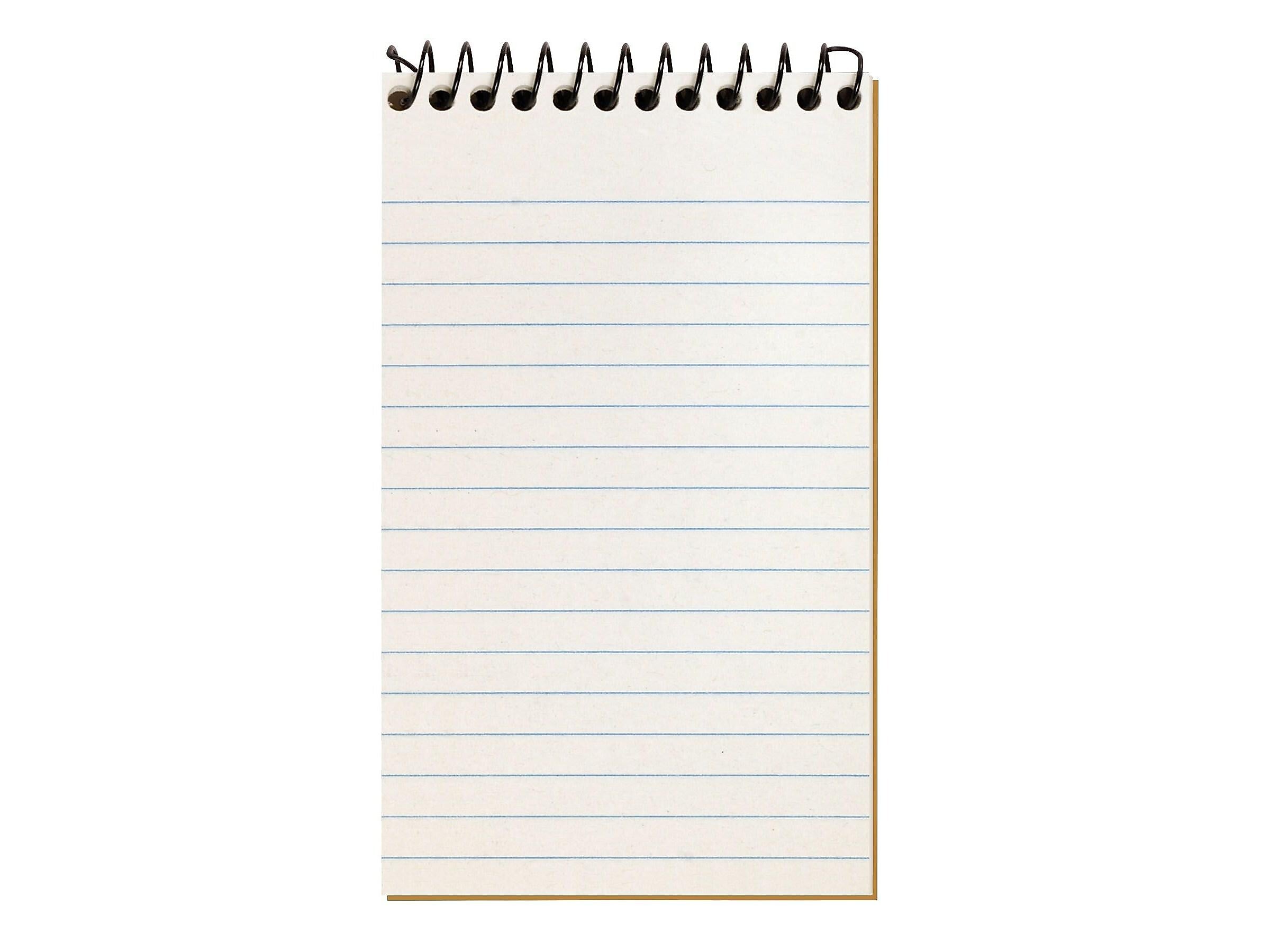 TOPS Second Nature Memo Pad, 3" x 5", Narrow Ruled, White, 50 Sheets/Pad (TOP 74135)