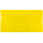 JAM Paper Standard Plastic Filing Envelope with Hook & Loop Closure, Letter, Yellow, 12/Pack (921V1YE)