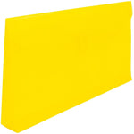 JAM Paper Standard Plastic Filing Envelope with Hook & Loop Closure, Letter, Yellow, 12/Pack (921V1YE)