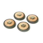 Tegu Magnetic Wooden Blocks, Wheels Accessory, 4-Pack (TEGM12059)