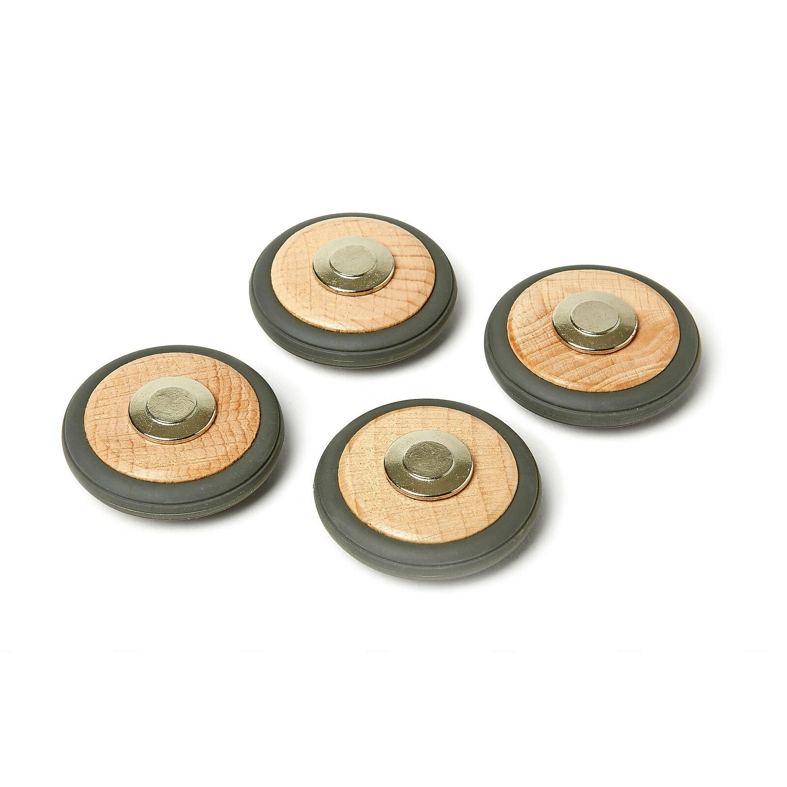Tegu Magnetic Wooden Blocks, Wheels Accessory, 4-Pack (TEGM12059)