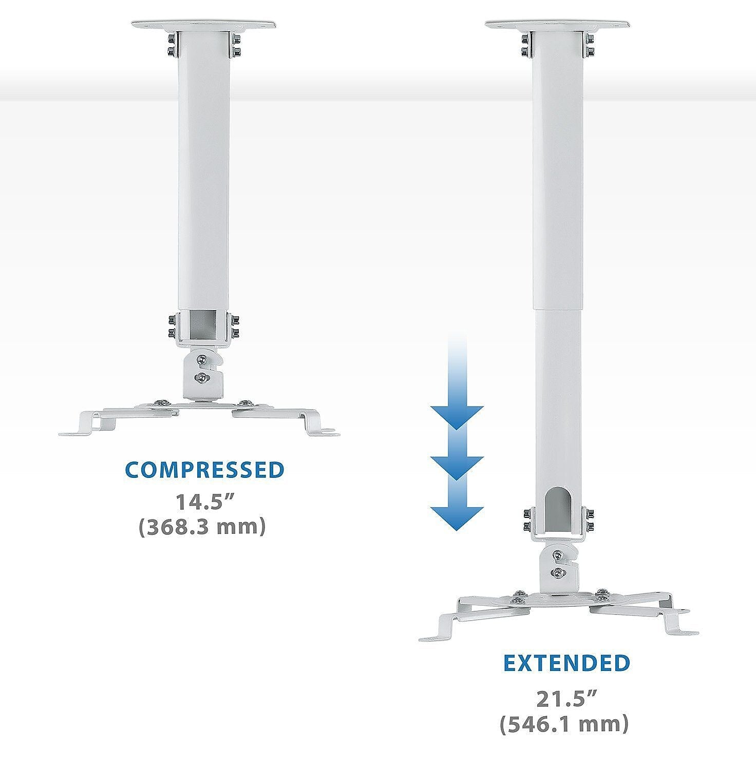 Mount-It! Ceiling Projector Mount Height Adjustable Universal Stand