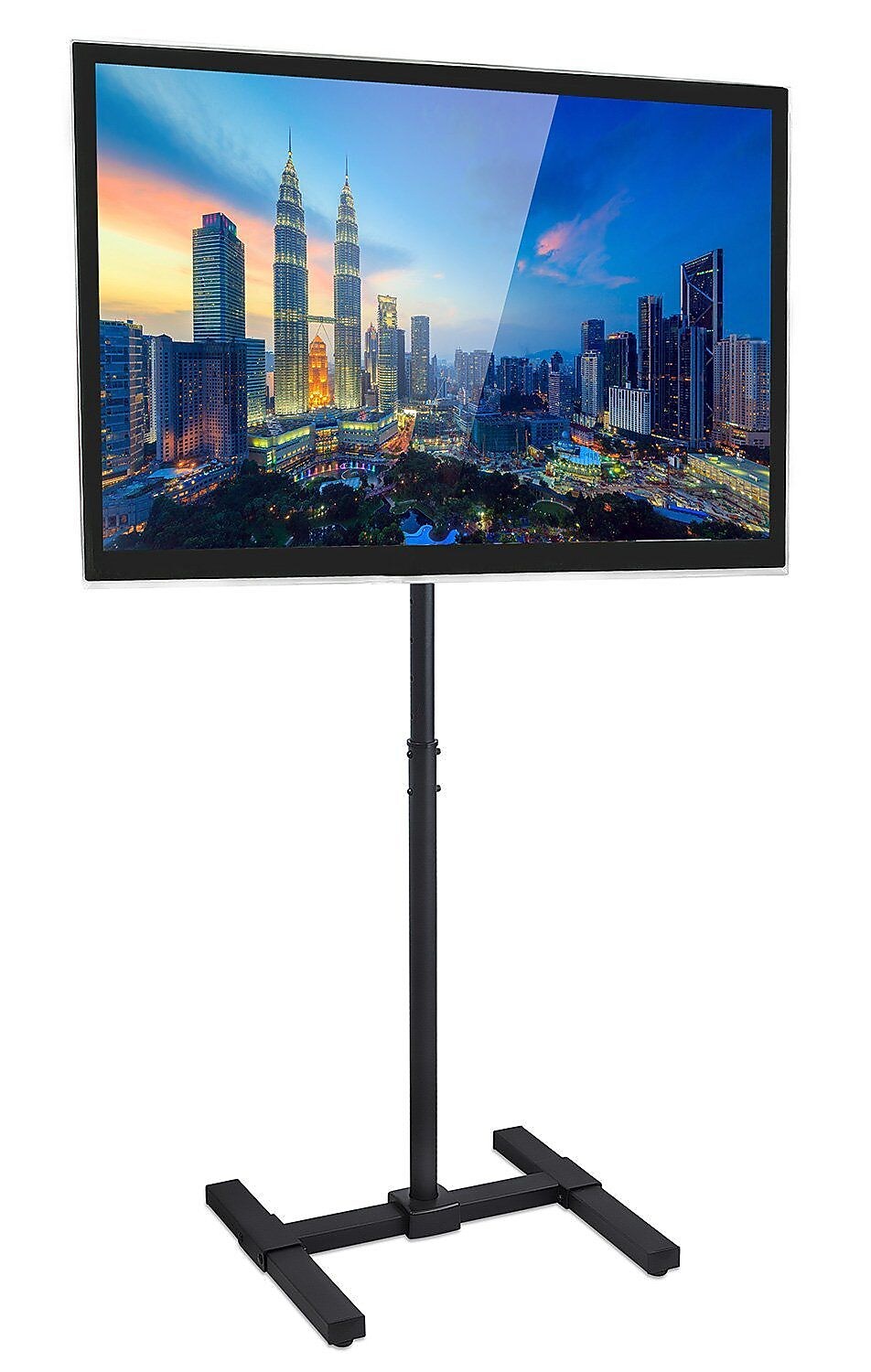 Mount-It! Pedestal TV Stand, Screens up to 42", Black (MI-878)