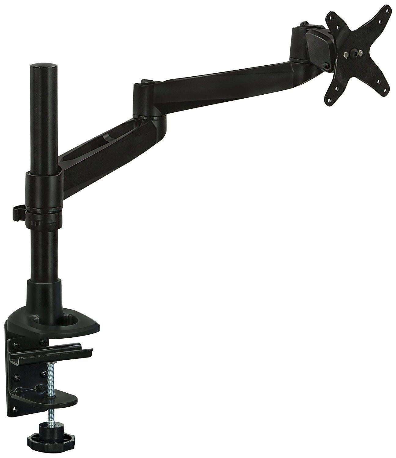 Mount-It! Modular Mount Adjustable Monitor Arm, Up to 30" Monitors, Black (MI-33111-BLK)