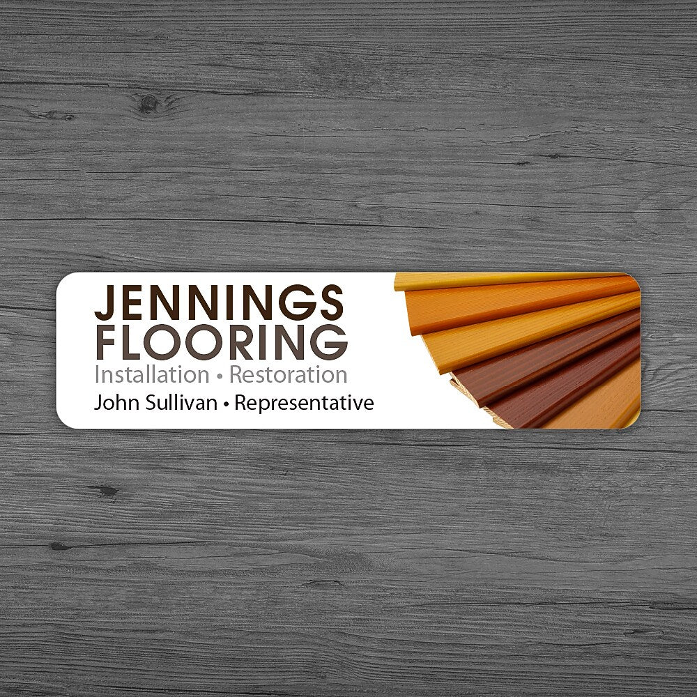 Full Color Matte Name Badge, 3/4" x 3", Qty 1