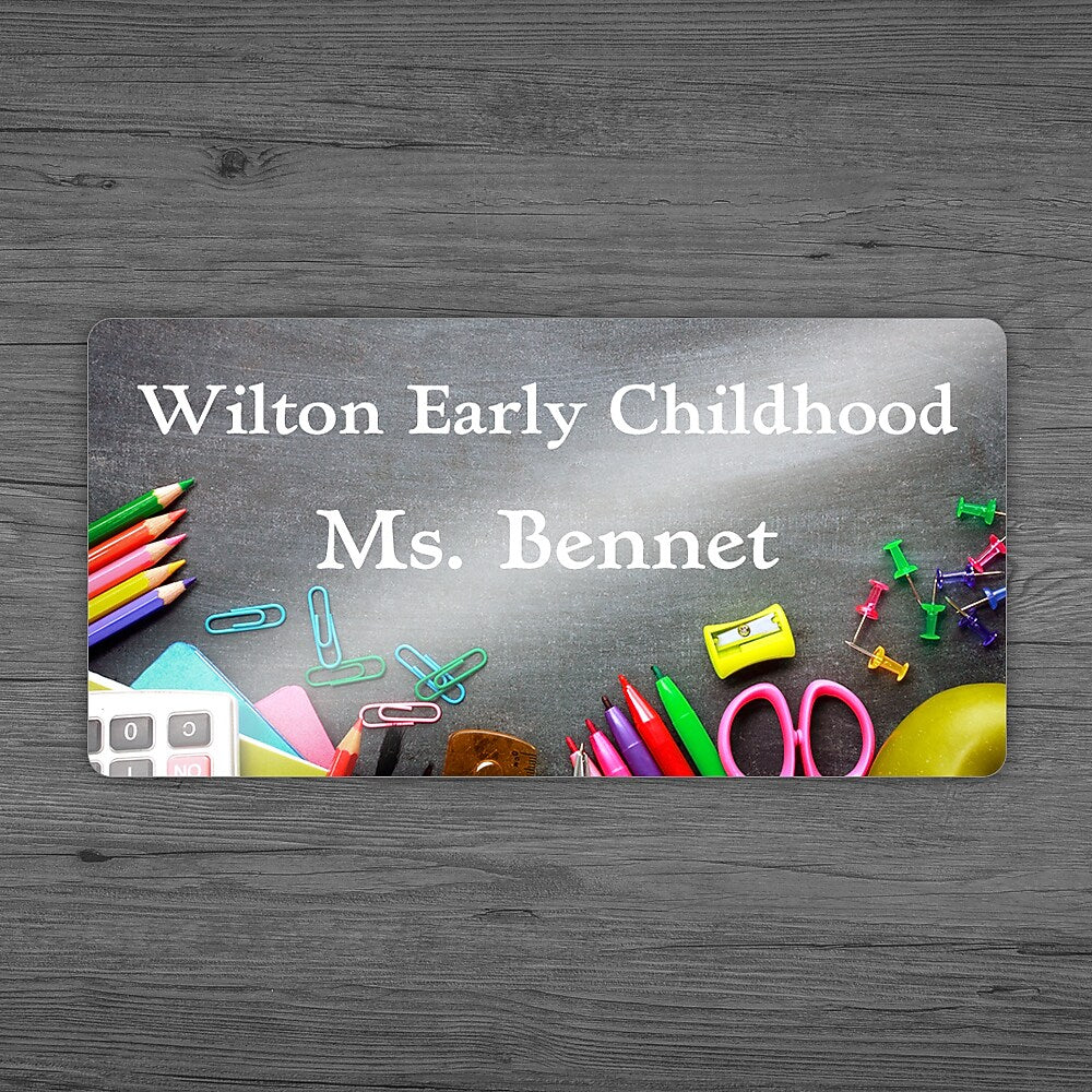 Full Color Gloss Name Badge, 1-1/2" x 3", Qty 1