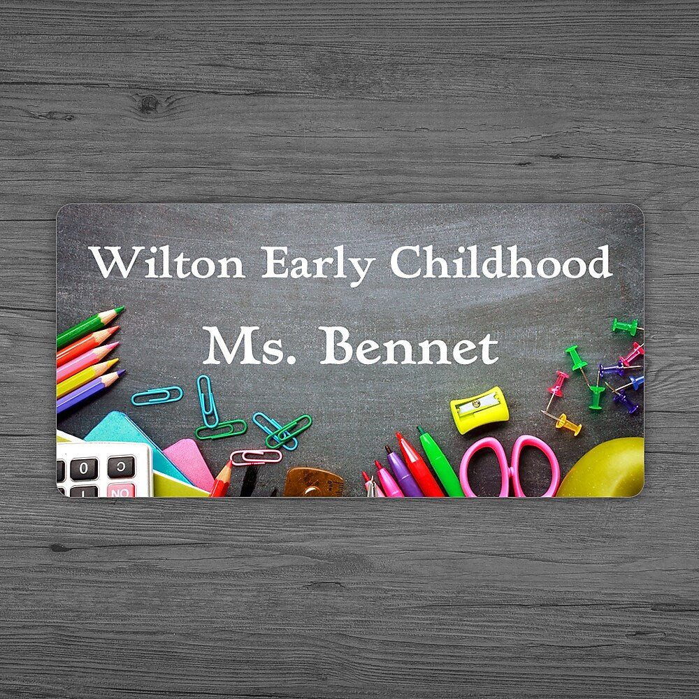 Full Color Matte Name Badge, 1-1/2" x 3", Qty 1