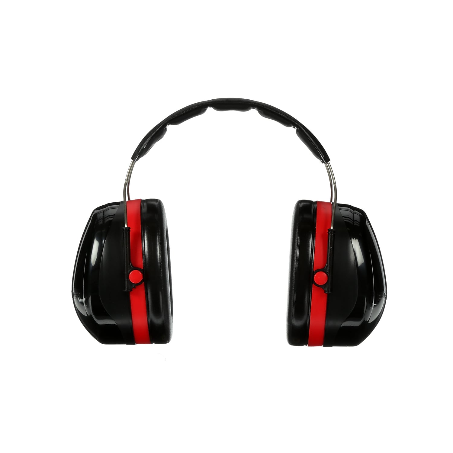 3M Peltor Optime 105 Over-the Head Earmuffs, 27 dB, Black/Red (H10A)
